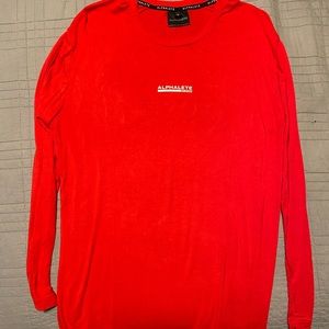 Alphalete red long sleeve